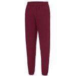 Pantalon de jogging resserr� college - homme - jh072 - rouge bordeaux