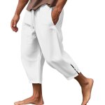 Pantalon lin homme eté pantacourt coton pantalon léger décontracté pour plage et jogging pantalon avec ... Pantalon lin homme eté pantacourt coton pantalon léger décontracté pour plage et jogging pantalon avec ...
