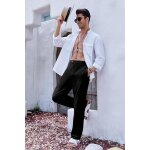 Pantalon en lin pour homme - long et léger - en coton - coupe ample - décontracté - pour les loisirs, ... Pantalon en lin pour homme - long et léger - en coton - coupe ample - décontracté - pour les loisirs, ...
