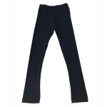 Pantalon long d'entraînement de patinage artistique pour enfants, filles et femmes, noir pur 130 Pantalon long d'entraînement de patinage artistique pour enfants, filles et femmes, noir pur 130