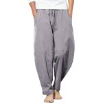 Pantalon long en lin pour homme - coupe ample - pantalon d'été léger - pantalon de loisirs - pantalon ... Pantalon long en lin pour homme - coupe ample - pantalon d'été léger - pantalon de loisirs - pantalon ...