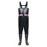 Pantalon de pche en nylon epaissi rsistant a l'usure impermable demi - corps avec ceinture et chaussures ...