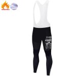 Pantalon thermique de cyclisme pour homme, pantalon long, vtements de vlo d'extrieur, pantalon a bretelles, ...