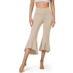 Pantalon de yoga extensible pour femme avec poches a volants et bas cloches Pantalon de yoga extensible pour femme avec poches a volants et bas cloches
