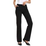 Pantalon de yoga pour femme - coupe bootcut - pantalon décontracté avec poches pour dames de grande taille ... Pantalon de yoga pour femme - coupe bootcut - pantalon décontracté avec poches pour dames de grande taille ...