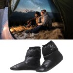 Pantoufles en duvet de canard pour femmes et hommes, bottes chauffantes, chaussettes de sommeil pour ...
