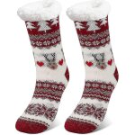 Pantoufles d'hiver, poignes antidrapantes pour hommes femmes pour le yoga, pilates