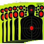 Papier de cible de tir structurels ent auto - adhsif semi - humain, autocollant de cible d'entranement ...