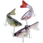 Paquet de 3 leurres de pche ralistes leurres de basse avec 7 appts de pche articuls multiples pour ...