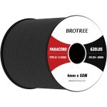 Paracord 4 mm 9 strands 100% nylon rope (15m, 30m, 50m) type iii parachute cord for survival, outdoor, ...