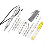 Paracorde de couture de parachute, kit de tressage de tissage bricolage, outil de parachute, ensemble ... Paracorde de couture de parachute, kit de tressage de tissage bricolage, outil de parachute, ensemble ...