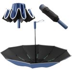 Parapluie anti - temp�te parapluie de poche r�sistant aux intemp�ries automatique 50 + 99% protection ...