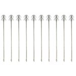 Parapluie double couche en acier inoxydable, 10 pices, crochets de pche, accessoires de matriel de ...