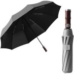 Parapluie de golf pliable extra large de luxe a 10 baleines pour homme - ouverture et fermeture automatique ...