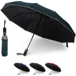 Parapluie de voyage pliable, ouverture et fermeture automatiques, poign�e ergonomique, parapluie de golf ...