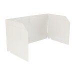 Pare - brise de pole pliable pour pole d'extrieur, portable, 4 plaques, pour camping, pique - nique, ...