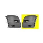 Pare - choc avant gauche avec trous elargisseurs pour citroen jumper