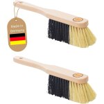 Patb - lot de 2 balayettes en poils synthtiques - balai a poils souples - balai d'armoire, de camping, ...