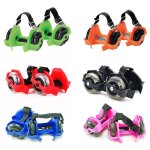 Patins a roulettes lumineux en pu pour enfants, 6 couleurs, taille r�glable, roues avec led, jeu d'ext�rieur ...