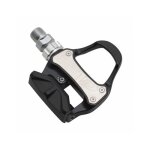 Pedale route automatique vp r73 alu sur roulement noir avec cales (paire) (poids 320gr. ) Pedale route automatique vp r73 alu sur roulement noir avec cales (paire) (poids 320gr. )
