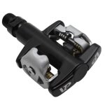 Pedale vtt automatique newton a billes type spd alu noir avec cales (paire) Pedale vtt automatique newton a billes type spd alu noir avec cales (paire)