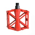 P�dales de vtt plates, l�g�res, en alliage d'aluminium, noires