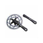 Pedalier route stronglight 8 - 9v. impact eco argent 170mm 50 - 34 (axe carre 107mm)