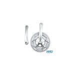 Pedalier route triple 52 - 42 - 30d l170 plateaux et manivelles argent (axe 122, 5)