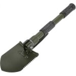 Pelle de camping multifonctionnelle, pelle pliable en acier militaire de haute qualit� avec sac de transport ...