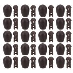 Perles abs pour p�che a la carpe, connecteurs pour hame�ons, accessoires de p�che, marron, petit