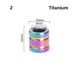 Perles de couteau en titane tc4, ulde longe, gadgets edc de camping en plein air, pendentif de ulde paracorde, ...