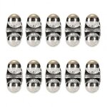 Perles de p�che a la mouche, 10 pi�ces, en abs, portables, simples, attirantes, a hochet