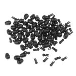 Perles de pche a changement rapide, 50 pices, mthode de pche a la carpe, support de ligne d'alimentation, ...