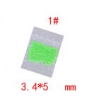 Perles de pche ovales lumineuses en caoutchouc souple, 100 pices, gros grains lumineux lumineux, sabiki, ...