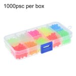 Perles de pche ovales lumineuses en caoutchouc souple, 1000 pices, perles luminescentes multicolores ...