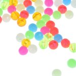 Perles de p�che ovales lumineuses en caoutchouc souple, lumo, sabiki, accessoires d'equipement de p�che ...