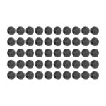 Perles souples p�che carpe - lot 50 diam�tre 6mm - accessoires noir