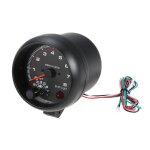 Petit compte tours 3, 5 tout noir avec shift light 4 6 8 cylindres