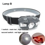 Petite lampe de poche de sauna a 3 led, lampe frontale, lampe de poche, aa, aaa, rouge, blanc, lumineux, ...
