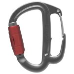 Petzl m042aa00 mousqueton d'escalade mousqueton a verrou en forme de d aluminium gris
