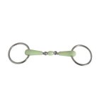 Pfiff 006029 - 01 - 125 mors 2 anneaux double brisure en résine 12, 5 cm Pfiff 006029 - 01 - 125 mors 2 anneaux double brisure en résine 12, 5 cm