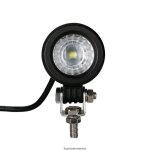 Phare additionnel projecteur rond une led 12v 10w 900 lumens optique pour moto