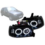 Phares angel eyes noirs renault clio 1