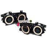 Phares angel eyes noirs tuning bmw e32 e34 Phares angel eyes noirs tuning bmw e32 e34