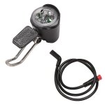Phare avant led pour velo electrique 6 v, 12 v, 24 v, 36 v, 48 v, 60 v, etanche, connecteur (2 broches) ...