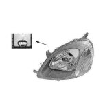 Phare droit h4 valeo avec feu de direction et lwr avec moteur type koito pour toyota yaris de 1999 a ...