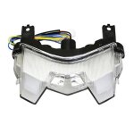 Phares feu ar moto adaptable yamaha 900 mt - 09 2017 transparent a leds avec clignotant integre -