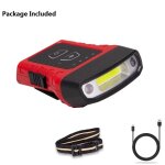 Seulement des phares - lampe frontale a led cob avec capteur de doigt, aliment�e par un chapeau, avec ...