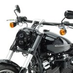 Phare led 5, 75  compatible avec harley davidson craftride nl17 feux avant noir