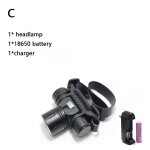 Phare de plong�e sous - marine 5000 lumens, lampe frontale etanche, xml l2, torche 18650